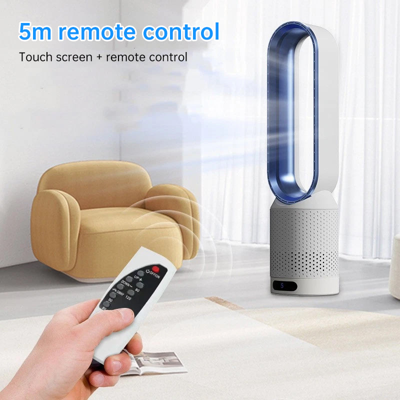 GearPeak Bladeless Tower Fan with Air Purifier – Ultra-Quiet Floor Fan for Bedroom & Office