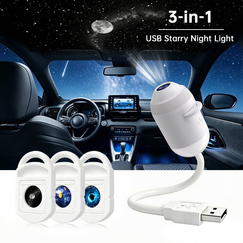GearPeak 5D Holographic Galaxy Projector – Smart LED Night Light with 24 Film Discs for Bedroom & Party