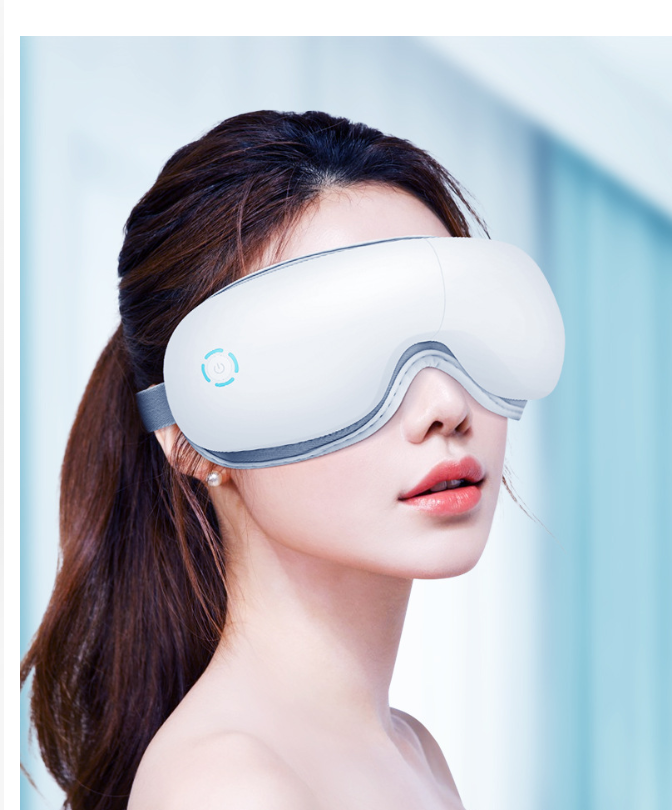 GearPeak Eye Massager with Heat Therapy & Bluetooth – Rechargeable Vibrating Eye Mask for Fatigue Relief