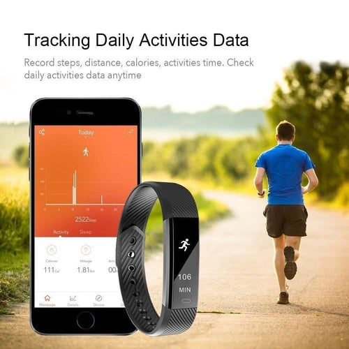 GearPeak SmartFit Slim Activity Tracker Smart Watch – Heart Rate, Sleep & Step Monitor