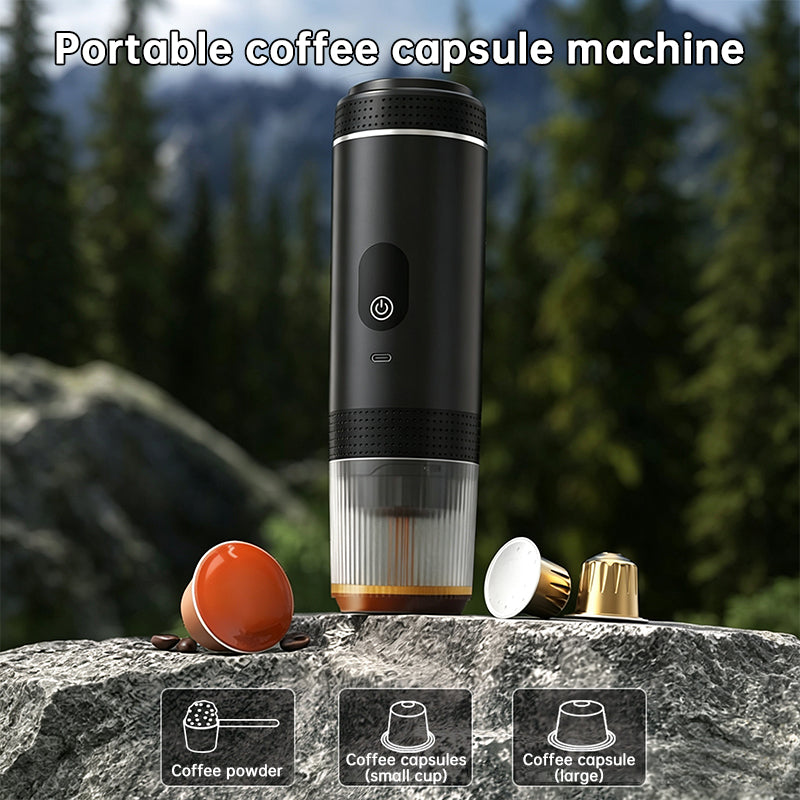 GearPeak Portable Espresso Machine with Digital Display – 3-in-1 Capsule, Pod & Ground Coffee Maker