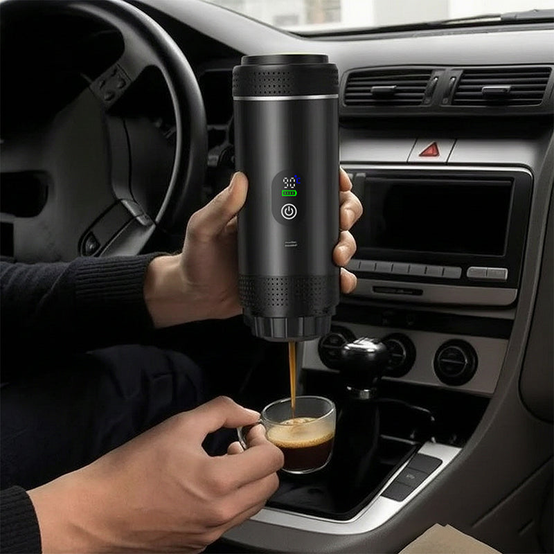 GearPeak Portable Espresso Machine with Digital Display – 3-in-1 Capsule, Pod & Ground Coffee Maker