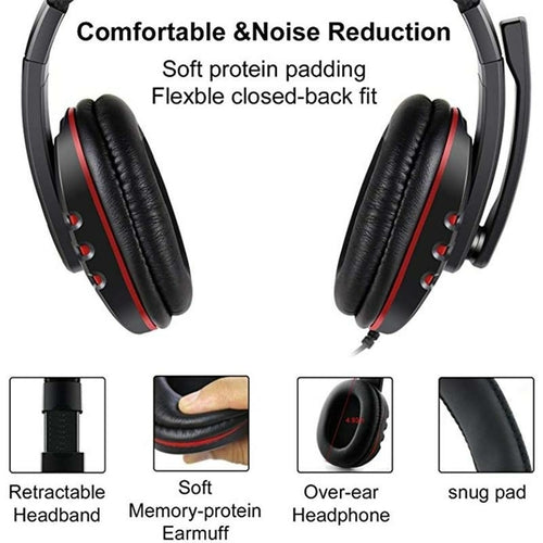 Dragon Space G3600 Wired Stereo Gaming Headset – PC, PS4, PS5 & Xbox Compatible